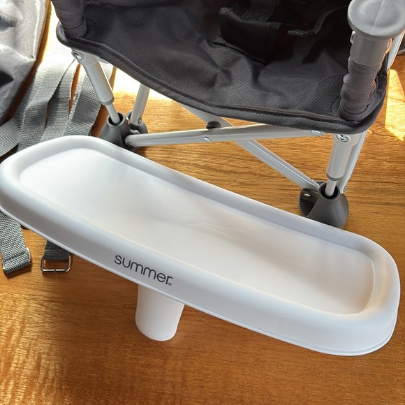 Ingenuity Summer Pop N Sit Sport Infant Floor Booster Seat - Gray - Picture 4 of 7